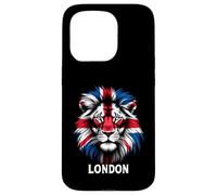 Bandiera Union Jack Lion Design Regno Unito Londra Custodia per iPhone 15 Pro