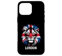 Bandiera Union Jack Lion Design Regno Unito Londra Custodia per iPhone 16 Pro Max
