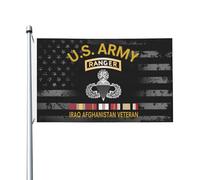 Bandiera US Army Tab with Master Jump Wing Bandiere da giardino 90X150cm | con Occhielli Striscioni di Bunting Decorative Bandiera Pirati per Conferenza Giardino Celebrazione Afghanistan and