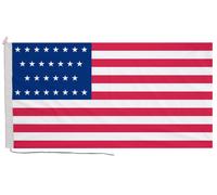 Bandiera USA 29 stelle dal 1847 al 1848 con corda e levetta - fatta a mano...