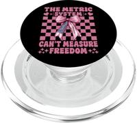 Bandiera USA 4 luglio Il sistema metrico non può misurare la libertà PopSockets PopGrip per MagSafe