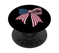 Bandiera USA 4 luglio Trattore agricolo Patriottico americano PopSockets PopGrip Adesivo