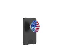 Bandiera USA Bandiere Americane Patriottico Acquerello Blu Stelle PopSockets PopWallet per MagSafe