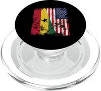 Bandiera USA Ghana invecchiata - metà americana PopSockets PopGrip per MagSafe