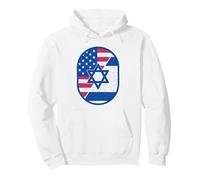 Bandiera USA Israele Star of David Unity Heritage Design Felpa con Cappuccio