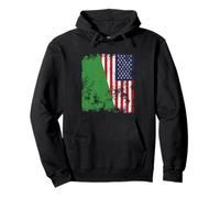 Bandiera USA Libia 1977-2011 Distressed - metà Americana Felpa con Cappuccio