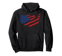 Bandiera USA Map - Happy 4th Of July Independence Day Felpa con Cappuccio