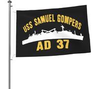 Bandiera USS Samuel Gompers Ad-37 2x3 piedi Bandiere luminose