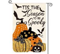 Bandiera Vacanza Halloween Tis The Season To Be Spooky Bat Pumpkin 30X45Cm Bandiera Esterna Appendere Moda Banner Per Decorazione Fattoria Campionato