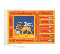 BANDIERA VENETO 45x30cm - BANDIERINA VENETA - REGIONE ITALIA 30 x 45 cm cordicelle - AZ FLAG
