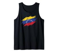 Bandiera Venezuela Distressed Grunge Grafica Canotta