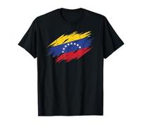 Bandiera Venezuela Distressed Grunge Grafica Maglietta