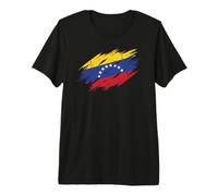 Bandiera Venezuela Distressed Grunge Grafica Maglietta Premium
