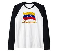 Bandiera venezuelana del Venezuela Donne Bambini Maglia con Maniche Raglan