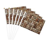 Bandiera versatile con stampa in sughero di vino, per matrimoni, compleanni, vacanze, sport, parate, spettacoli