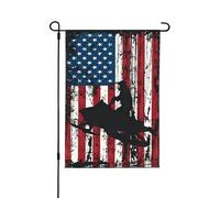 Bandiera Verticale American Snowmobiling Winter Snowmobile Rider Robuste Bandiera Verticale Garden Appendere Decorazioni Da Giardino Per Casa Strada Festa 12X18 Inch