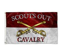 Bandiera Verticale Cavalry Scouts Out Con 2 Occhielli Bandiera Di Benvenuto Resistente Alle Intemperie Decorazioni Da Esterno Per Casa Camere Parete 3X5 Ft