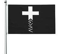 Bandiera Verticale Christianity God Is Greater Than The Highs And Lows Cross Appendere Bandiera Pace Robuste Segnali Da Giardino Per Fattoria Decorazioni Balcone 3X5 Ft