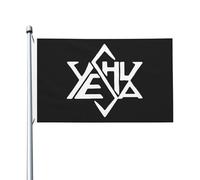 Bandiera Verticale Christoggoat Star David Con 2 Occhielli Bandiera Pace Appendere Segnali Da Giardino Per All'Aperto Piantone Decorazioni 3X5 Ft