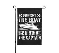 Bandiera Verticale Forget The Boat Rider The Captain Con 2 Occhielli Bandiera Appendere Segnali Da Giardino Per Cortile Strada Domestiche 12X18 Inch