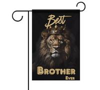 Bandiera Verticale Garden Best Brothers Ever Resistente Alle Intemperie Bandiera Verticale Robuste Decorazioni Da Esterno Per Prato Balcone Domestiche 12X18 Inch