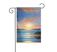 Bandiera Verticale Garden Coastal Evening Breeze Segnali da Giardino 12x18 Inch