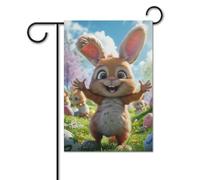 Bandiera Verticale Garden Colourful Easter Eggs In The Green Grass Robuste Bandiera Decorativa Appendere Bandiere Giardino Per Prato Cortile Decorazioni 12X18 Inch