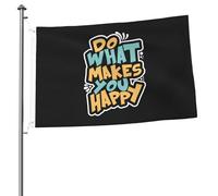 Bandiera Verticale Garden Do What Makes You Happy Con 2 Occhielli Striscione Resistente Alle Intemperie Segnali Da Giardino Per Interni Domestiche Parete 3X5 Ft