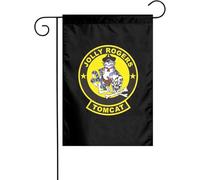 Bandiera Verticale Garden F-14 Tomcat Vf-84 Jolly Rogers Resistente Alle Intemperie Bandiera Da Giardino Robuste Bandiere Giardino Per Attività Cortile La Casa 12X18 Inch