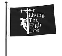 Bandiera Verticale Garden Living The High Life Appendere Bandiera Verticale Resistente Alle Intemperie Striscione Da Giardino Per Interni Fattoria Vacanza 3X5 Ft