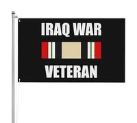 Bandiera Verticale Iraq War Veteran per Vacanza 3x5 FT | Robuste Striscione con 2 Occhielli Striscione da Giardino per Casa Patio