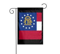 Bandiera Verticale Map Of Georgia (U.S. State) Doppia Faccia Bandiera Pace Con 2 Occhielli Striscione Da Giardino Per Patio Strada Casa 12X18 Inch