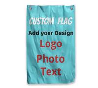 Bandiera Verticale Personalizzato Usa il tuo testo Personalizzate o il tuo Logo/Foto Stampa singola o fronte/retro Varie dimensioni disponibili - Adatto per uso interno ed esterno