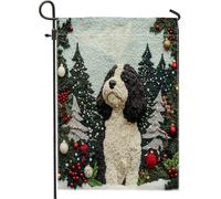 Bandiera Verticale Portuguese Water Dog Robuste Bandieradacortile Con 2 Occhielli Decorazioni Da Esterno Per Decorazioni Parete Fattoria 12X18 Inch