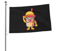 Bandiera Verticale The Genius Of Bubble Tea Drinks Appendere Bandiera Pace Robuste Decorazioni Da Esterno Per Attività Piantone Vacanza 3X5 Ft