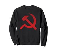 Bandiera vintage CCCP URSS con falce e guerriglia sovietica Felpa