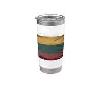 Bandiera vintage della Lituania Distressed Orgoglioso Lituano Bicchiere termico in acciaio inox doppia parete
