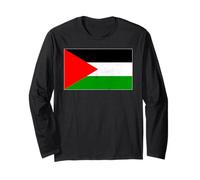 Bandiera vintage della Palestina per uomini, donne, bambini, ragazzi e ragazze Maglia a Manica