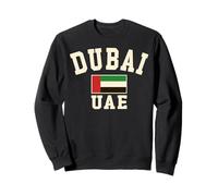 Bandiera vintage Dubai Emirati Arabi Uniti souvenir grafica retrò Felpa