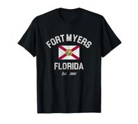 Bandiera vintage Fort Myers Florida FL retrò Maglietta