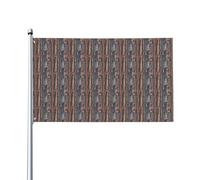 Bandiera vintage francese a forma di farfalla della Torre Eiffel di Parigi, 3x5 piedi - Include 1 bandiera (asta inclusa) Decorazione per il cortile