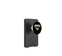 Bandiera vintage giamaicana con mappa della Giamaica, da uomo e da donna PopSockets PopWallet per MagSafe