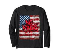 Bandiera Vintage No Kings in America Maglia a Manica
