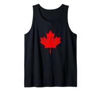 Bandiera vintage patriottica canadese rossa foglia d'acero retrò Canada Canotta