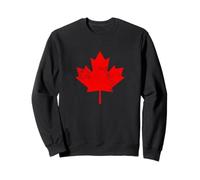 Bandiera vintage patriottica canadese rossa foglia d'acero retrò Canada Felpa