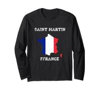 Bandiera Vintage Saint Martin Maglia a Manica