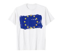Bandiera Vintage UE Europa Unione Europea Maglietta