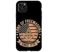 Bandiera vintage USA Land of Freemasons Since 1776, 4 luglio Custodia per iPhone 11 Pro Max