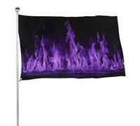 Bandiera viola della fiamma 3x5 Ft bandiere da giardino all'aperto Banner Decor per cortile portico prato fattoria