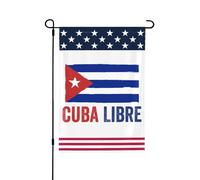 Bandiera Viva Cuba Libre Patria Y Vida Bandiere 12x18 Stendardo bifacciale per esterni e interni per giardino, veranda, patio, prato, cortile Senza asta